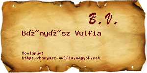 Bányász Vulfia névjegykártya